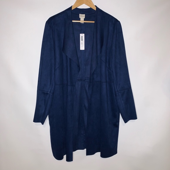 Chicos double face faux sueded topper jacket - Picture 8 of 10